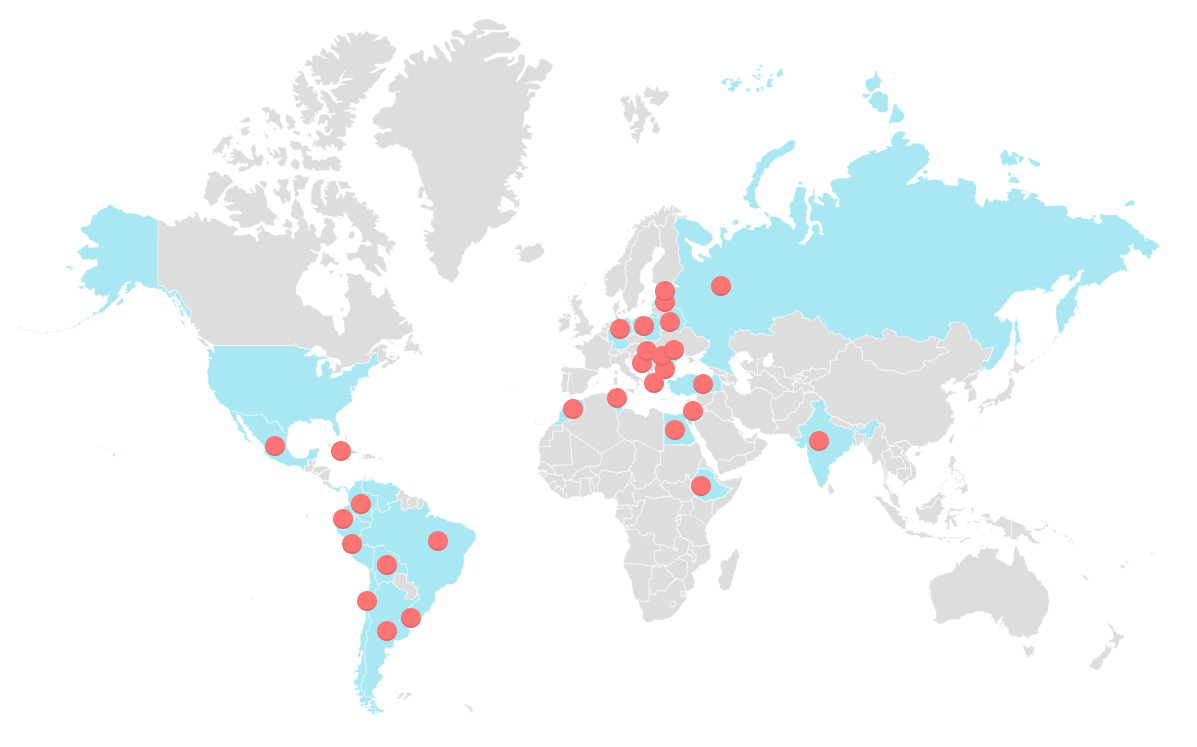JDC Global Impact Map